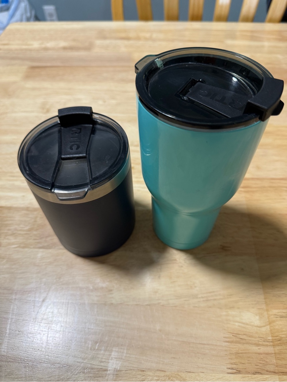 RTIC Tumbler Bundle 20oz Aqua Stainless + 12oz Lowball Insulated Cups